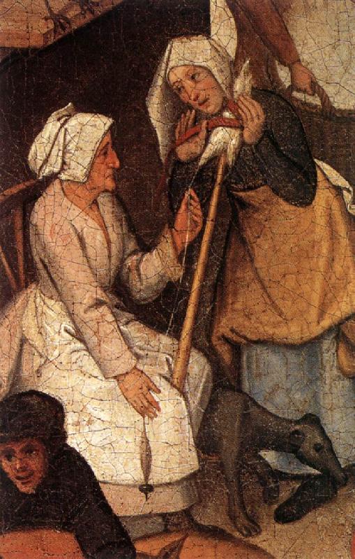 Proverbs (detail) fgjh, BRUEGHEL, Pieter the Younger